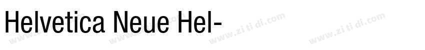 Helvetica Neue Hel字体转换